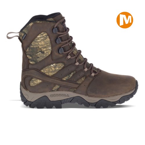 Pánské Pracovní Boty Merrell Moab Timber 8" Waterproof SR Hnědé/Maskáčové (CZ. LTEIZ)